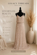 Rosé Shimmer Gown