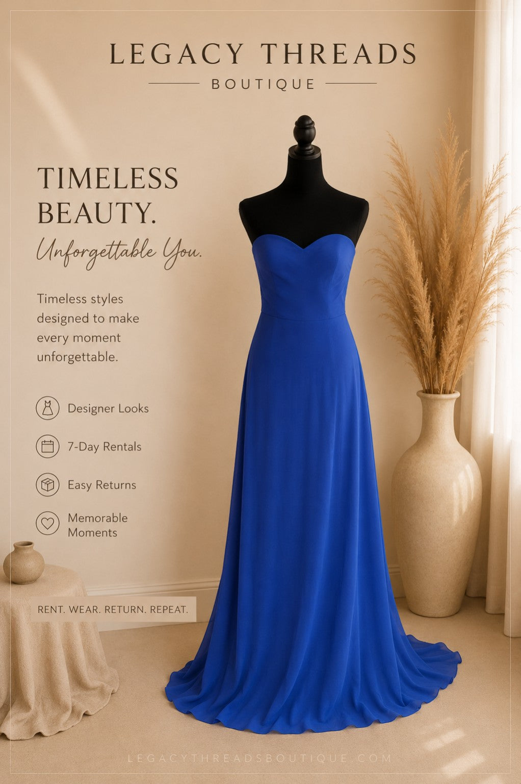 Royal Sapphire Gown