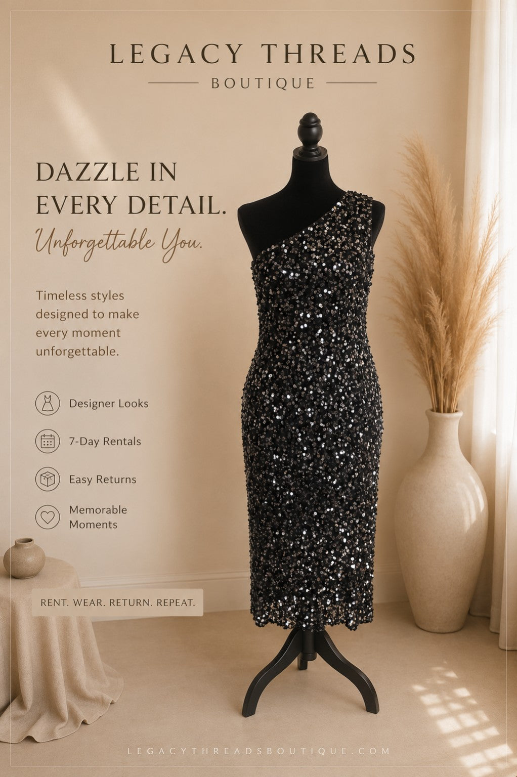 Midnight Radiance Dress