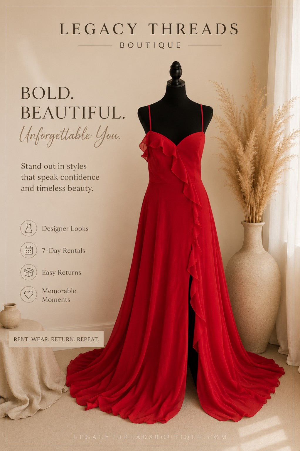 Scarlet Romance Gown
