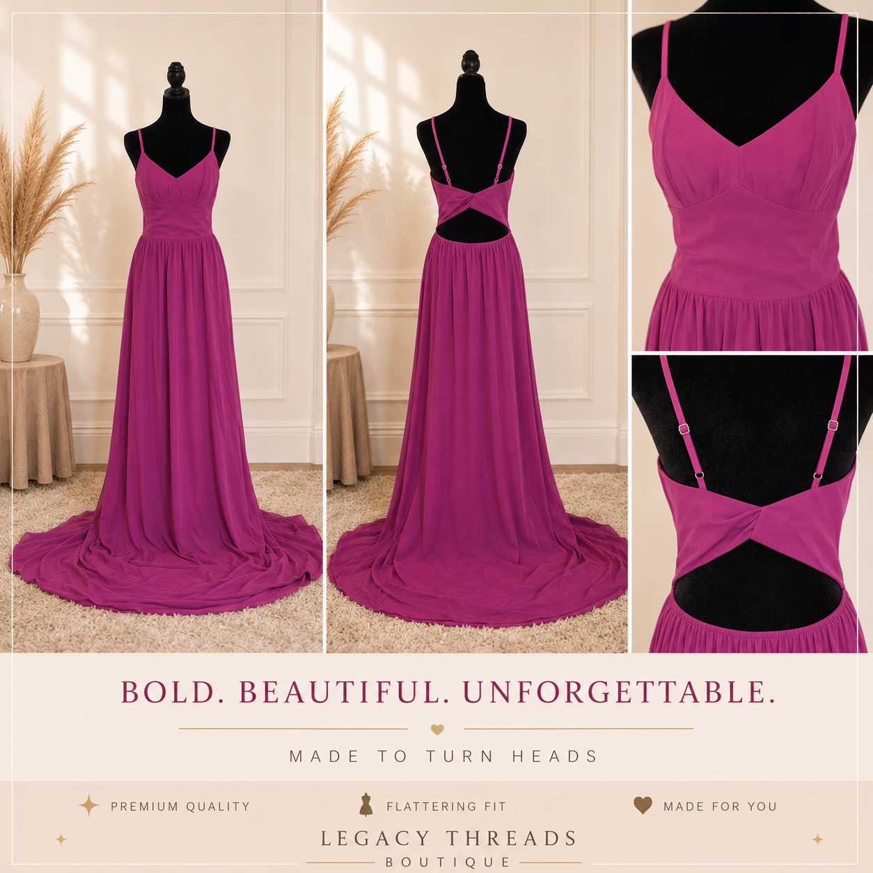 Fuchsia Allure Gown